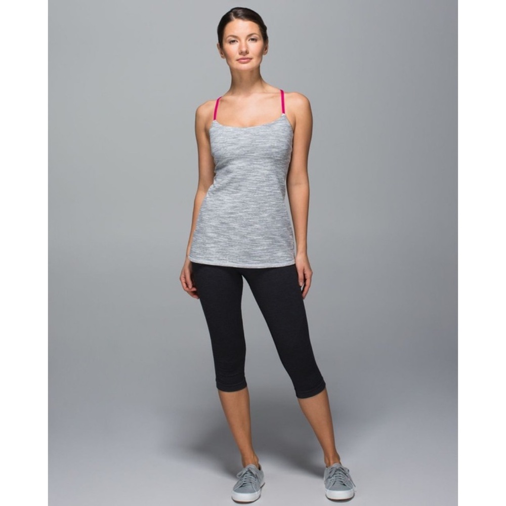 Lululemon Dancing Warrior Tank (Wee Are From Space Silver Spoon/Jewelled Magent)